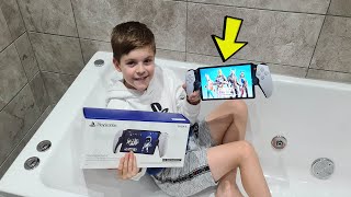 My 10 Year Old Kid Unboxing His NEW Ps5 Portal Reaction amp Review Opening His Birthday Present [upl. by Messere]