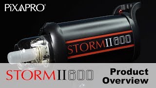 PiXAPRO STORMII600  HighSpeed Studio Strobe with HighSpeed Sync [upl. by Nichol976]