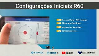 R60 Stonex  Configurações iniciais [upl. by Schaumberger964]