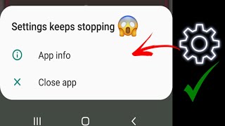 Fix Settings Keeps Stopping Samsung m01 Core  settings app not opening in Samsung android [upl. by Rudman]