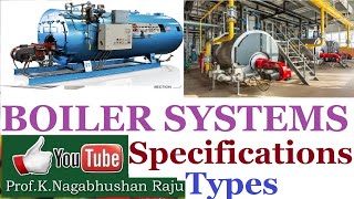 Boiler Systems  Specifications  Types  Classification  Oil Fired  Coal Fired [upl. by Aseretairam24]