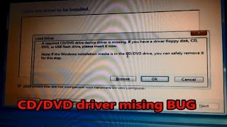 Windows 7 CD  DVD driver missing ERROR  USB installation fix [upl. by Guillaume]