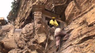 The dangers of Debre Damo monastery Ethiopia [upl. by Brunella]