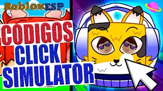 CÓDIGOS DE HAZ CLIC EN SIMULADOR EN ROBLOX CLICK SIMULATOR CODES [upl. by Morville]