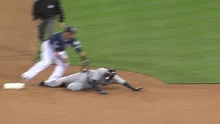 DETSD Padres challenge safe call overturned in 8th [upl. by Yerocal]