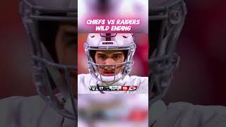 Chiefs vs Raiders WILD Ending chiefs raiders nfl football mahomesnews patrickmahomes [upl. by Joh916]