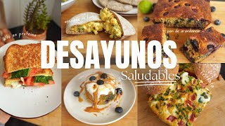 Las mejores Ideas de Desayunos Saludables Fáciles y Ricos  5 RECETAS [upl. by Leachim595]