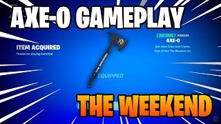 aXeO Gameplay SUPER SMOOTH  new THE WEEKND Fortnite PICKAXE [upl. by Adnahsam]