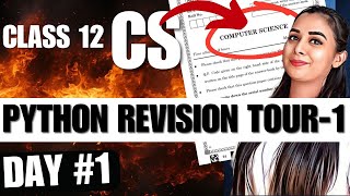 Day 1  Python Revision Tour Part  1  CBSE Class 12 Computer Science083 class12CS class12 [upl. by Nahc508]