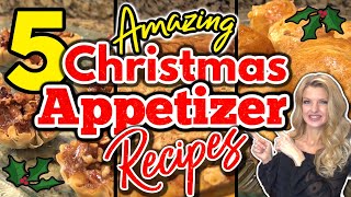 5 MouthWatering CHRISTMAS APPETIZER RECIPES You Must Try  Easy HOLIDAY Party APPETIZER RECIPES [upl. by Maite346]