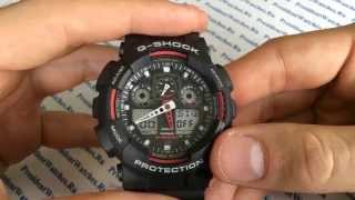 Как настроить часы Casio GSHOCK GA1001A4ER  инструкция  WatchForumRU [upl. by Eniger]