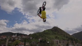 BMXing on Bridges in BosniaHerzegovina [upl. by Annaihs434]