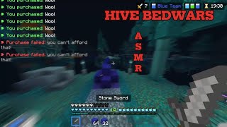 ASMR Hive Bedwars Solo Rushing [upl. by Galitea]