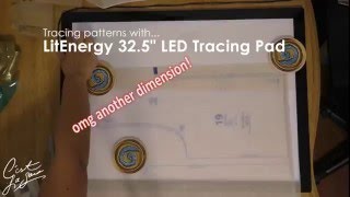 Tracing Patterns on an LED Light Pad [upl. by Nalid]