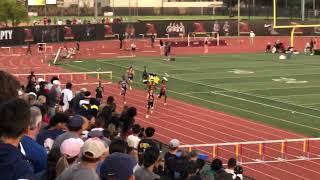 Yan Vazquez  1st place  3640 2022 Arcadia Invitational 300m Hurdles [upl. by Ardried]