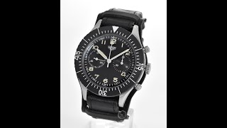 Heuer Bundeswehr Chronograph Flyback Ref 1550 SG FM14965 [upl. by Anjela]