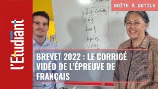 Brevet 2022  le corrigé vidéo de lépreuve de français [upl. by Atla]