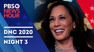 WATCH LIVE 2020 Democratic National Convention  Night 3 Special Coverage amp Analysis  PBS NewsHour [upl. by Pillyhp648]