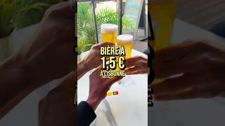 Une bière à 15 € à Lisbonne  🍻🇵🇹 lisbonne portugal verre bière [upl. by Karena]