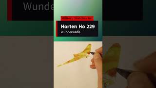 Military Sketches Art  Horten Ho 229 [upl. by Guria84]