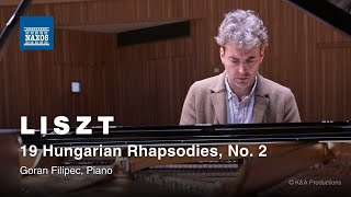 Liszt 19 Hungarian Rhapsodies S244R106 – No 2 in C sharp minor Goran Filipec musicvideo [upl. by Anayd]