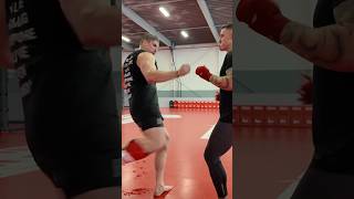 Dead legs with Rico Verhoeven 😨 tomaspinall ufc ricoverhoeven glorykickboxing [upl. by Ainoyek]