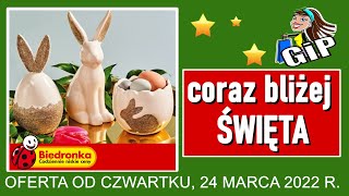 BIEDRONKA  Oferta od Czwartku 24032022  Wielkanocne Dekoracje [upl. by Yramliw957]