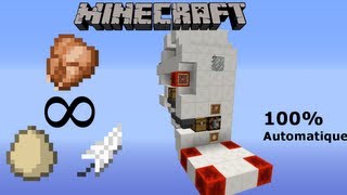 Poulailler 100 automatique  avoir de la nourriture à linfini  Minecraft tutoriel 15 [upl. by Leirea590]