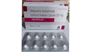 MEBISTAR 200 SR Capsules Mebeverine Hydrochloride Sustained Release Capsules 200 mg [upl. by Okia]