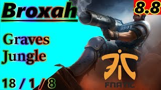 Broxah as Graves Jungle  S8 Patch 88  EUW Challenger  Full Gameplay [upl. by Kennedy]