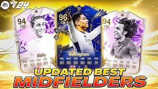 UPDATED👀TOP 10 BEST MIDFIELDERSCDMSCMS IN EA FC 24 ULTIMATE TEAM [upl. by Nodab]