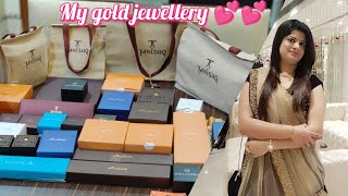 My gold jewellery collection  My jewellery collection Tanishq jewellery part2 [upl. by Nedgo]