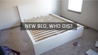 New Bed Who dis  IKEA MALM BED ASSEMBLY [upl. by Maurita7]