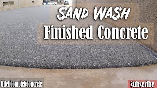 How to Pour a Concrete SandWash Finished Driveway and Wooden Stamped Concrete Patio Part 2 [upl. by Caras39]