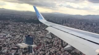 Aterrizaje a Ciudad de Mexico Interjet A320 Excelente vista de la ciudad AICM DF [upl. by Fletcher]