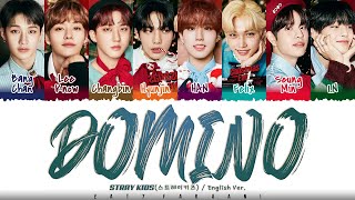 Stray Kids  DOMINO English Ver 1 HOUR Lyrics  스트레이 키즈 DOMINO English Ver 1시간 가사 [upl. by Anisah]