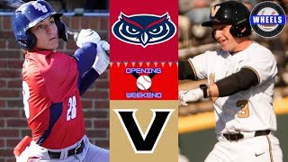 FAU vs 6 Vanderbilt Highlights Game 2  2024 College Baseball Highlights [upl. by Otir]