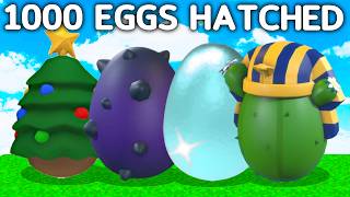 HATCHING 1000 EGGS IN ADOPT ME [upl. by Annairt]