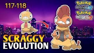 How To Evolve Scraggy Into Scrafty In Pokemon Black 2 amp White 2  Unova Pokedex [upl. by Mauricio]