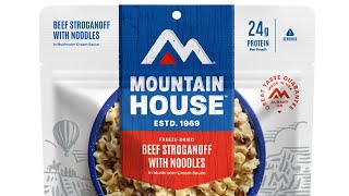 Mountain house Beef Stroganoff ￼review mre walmart food survival ￼ [upl. by Yelmene]