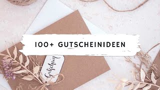 100 einzigartige Gutscheinideen  Perfekt für jeden Anlass [upl. by Nanete]