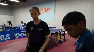 Elite TTC Goldenway Individual League  Div A  Wendy Liu 869 vs Henry Li 806  30 [upl. by Airb597]