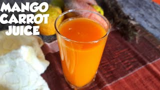 Mango Carrot Juice  Homemade Mango Carrot JuiceSmoothie [upl. by Keener]