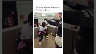 NFL Player VS F1 Driver Reflexes 🤯 [upl. by Irisa]