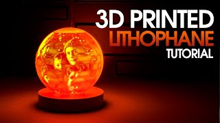 Lithophane printing tutorial  3D printing  How to [upl. by Ayanet]