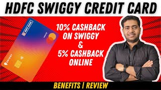 HDFC Bank Swiggy Credit Card Unboxing amp Review  5 Cashback On Online Spends 🔥 [upl. by Jovia]