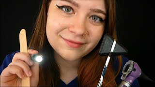 Classic Up Close Nurse Practitioner Exam Eyes Ears Stethoscope 🩺 ASMR Soft Spoken Medical RP [upl. by Medwin]