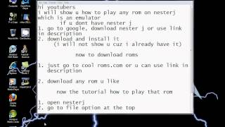 how to play a rom on nesterj emulator [upl. by Ainoval]