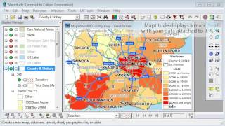 Maptitude Mapping Software 60 Creating a Map Using United Kingdom Data [upl. by Yral407]