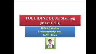 Toluidine Blue staining [upl. by Anyl207]